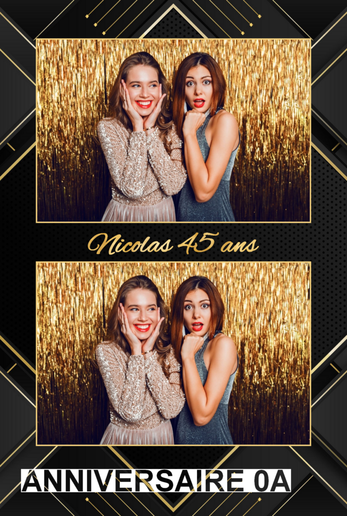 Personnalisation De Fond Photobooth Template FETAFOTO