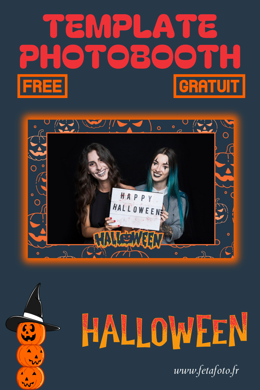 Template photobooth halloween gratuit 1