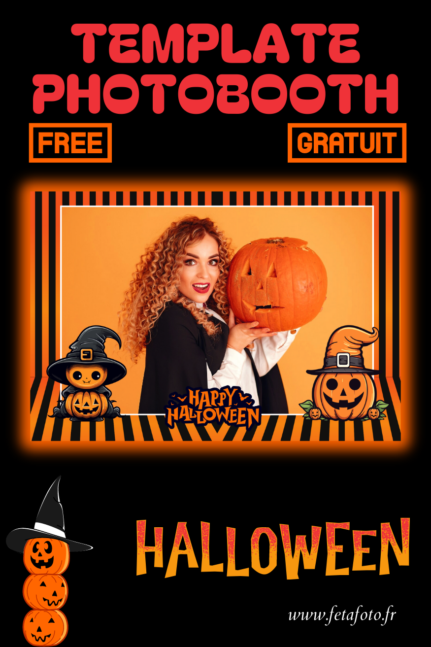 Template photobooth halloween gratuit 2