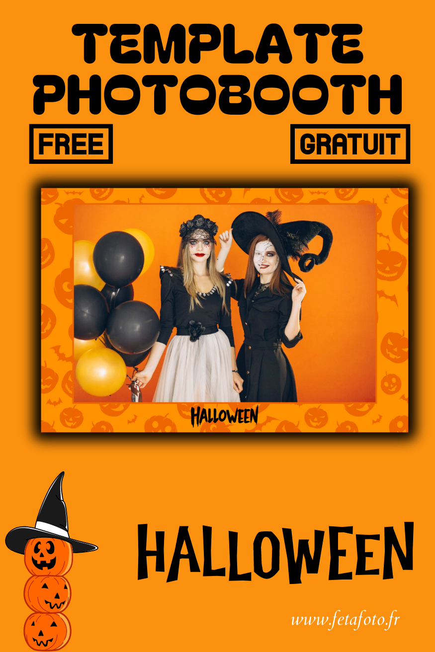 Template photobooth halloween gratuit 4