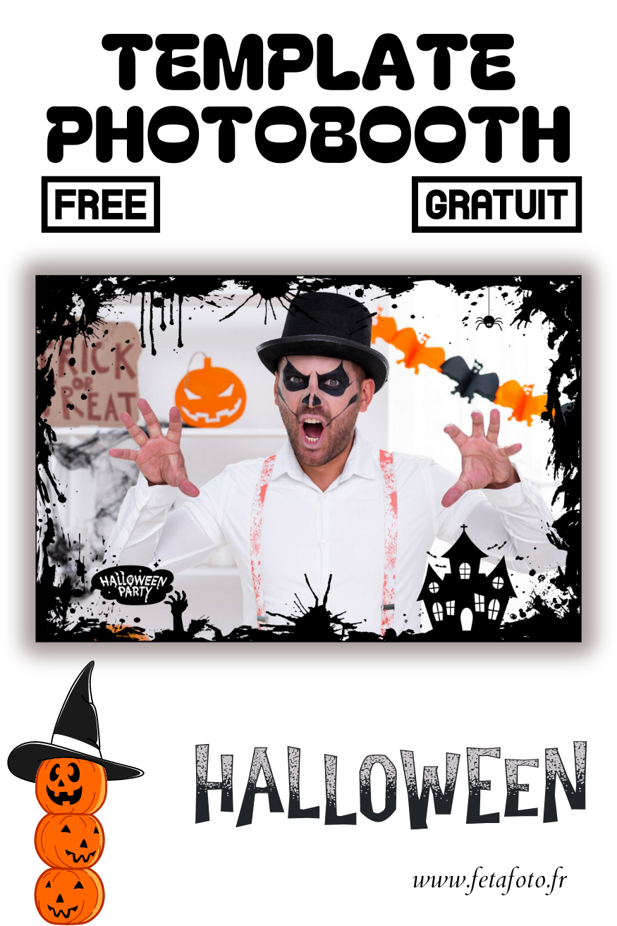 Template photobooth halloween gratuit 6