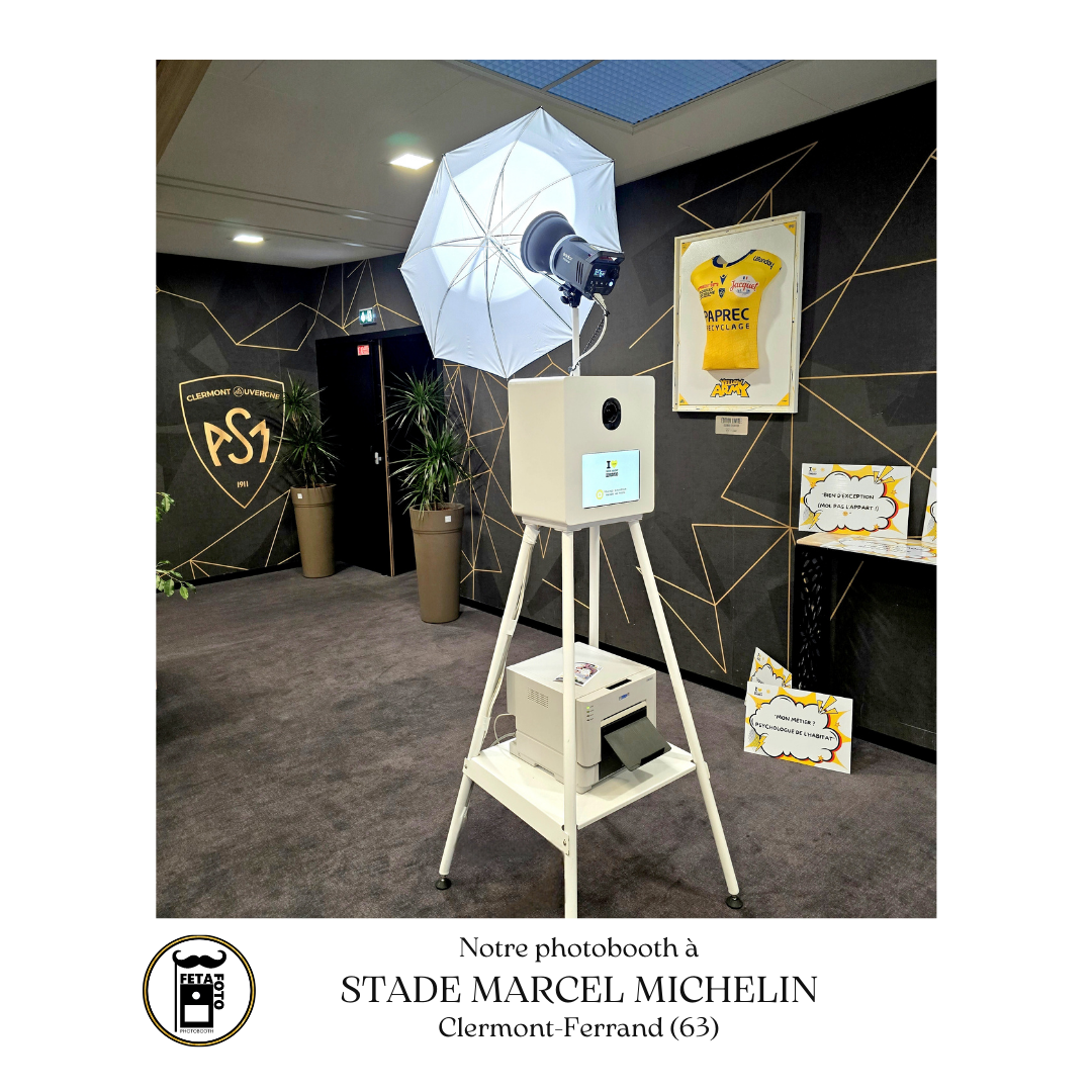 Photobooth au Stade Marcel Michelin de Clermont-Ferrand (63)