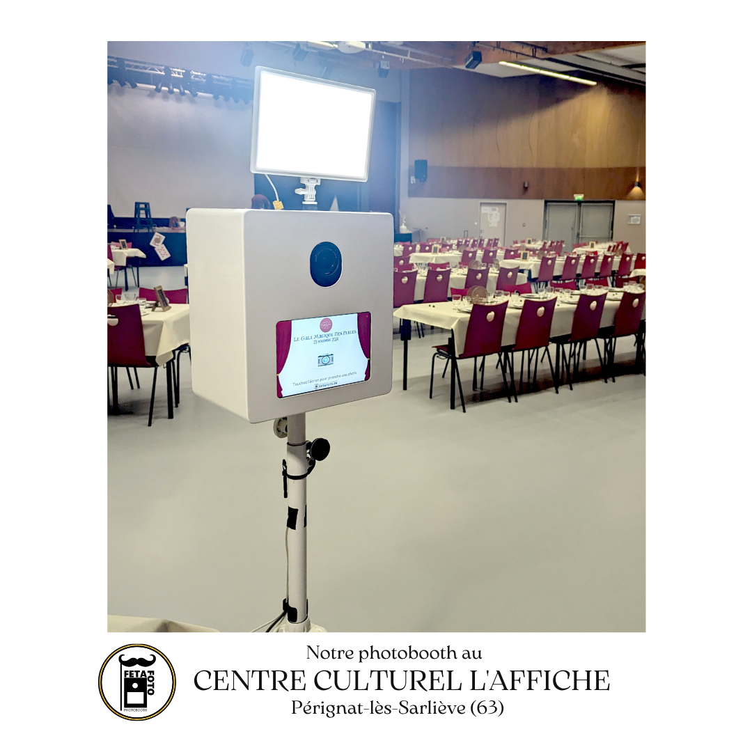 Photobooth Centre culturel l'affiche pérignat les sarlieves