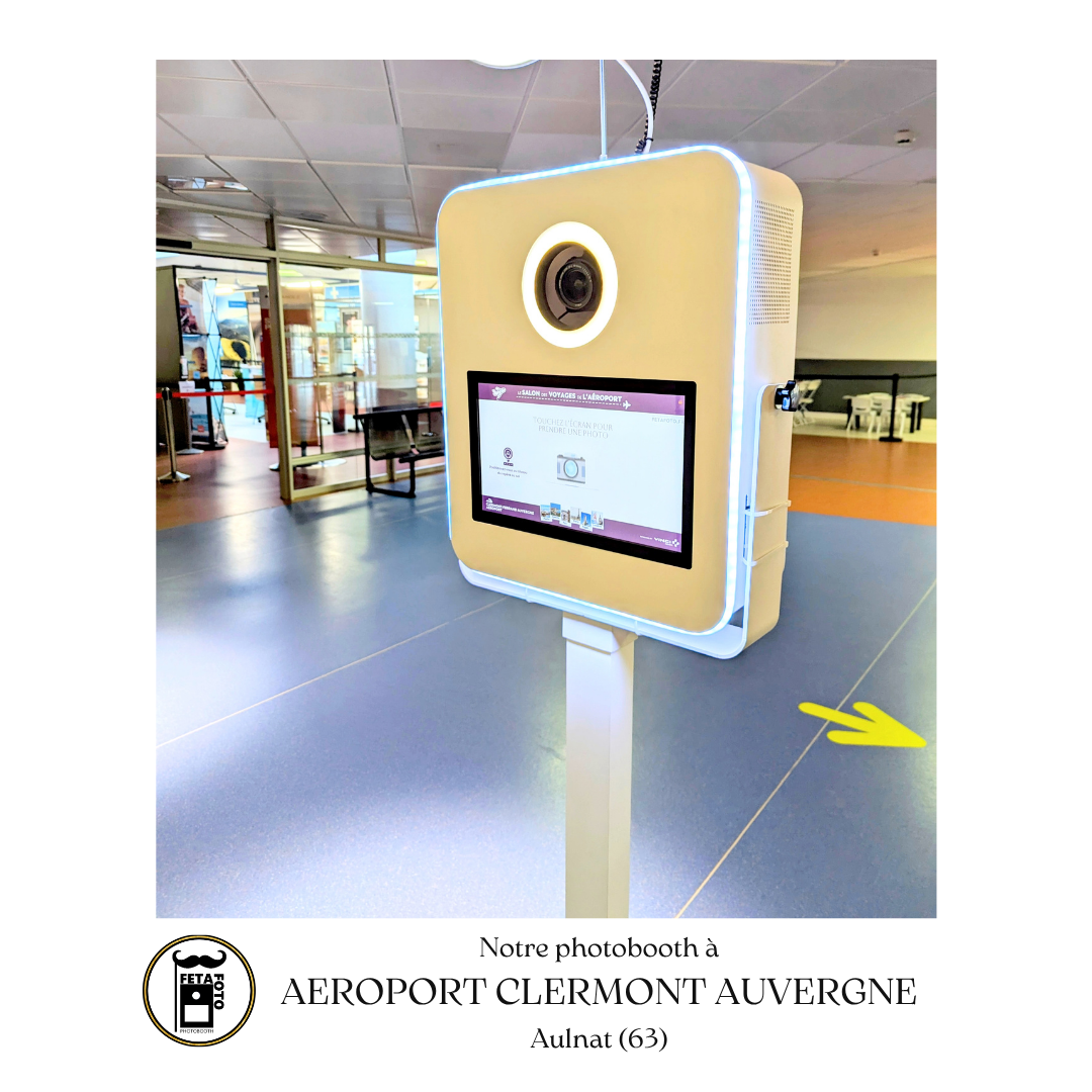 Photobooth Aeroport de Clermont-Ferrand